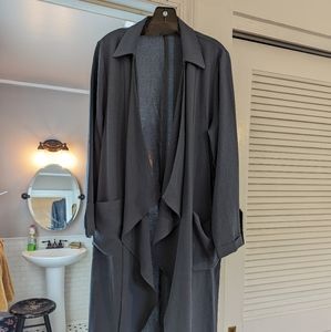 Last chance before donation! Lush grey duster trench